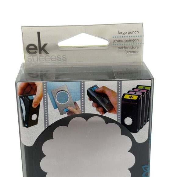 Ek Success Large Punch Grand Poincon 2.25" Scallop Circle Scrapbooking Crafting - Picture 2 of 6